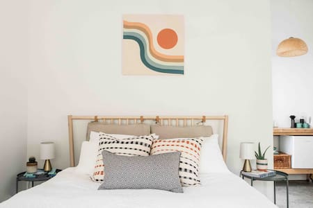 Bright and Modern Suite Steps from the Beach