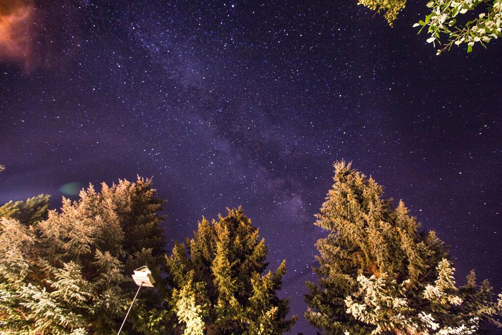 We see the most beautiful stars at night here!