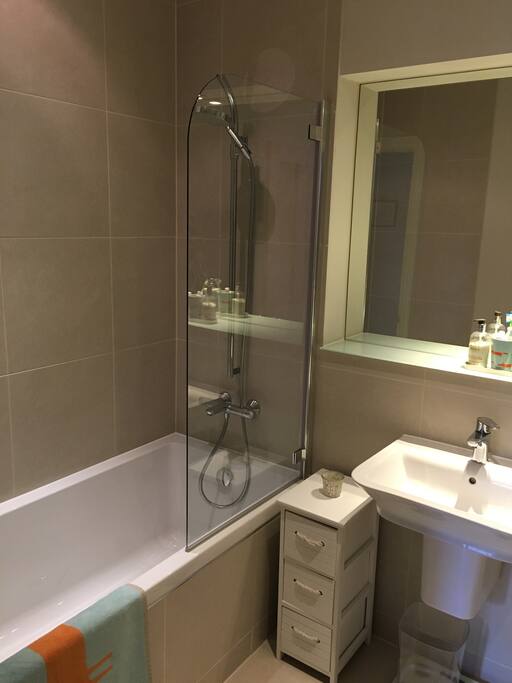 Private bathroom with shower