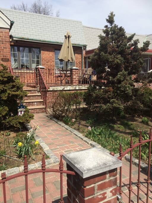 The front of the house