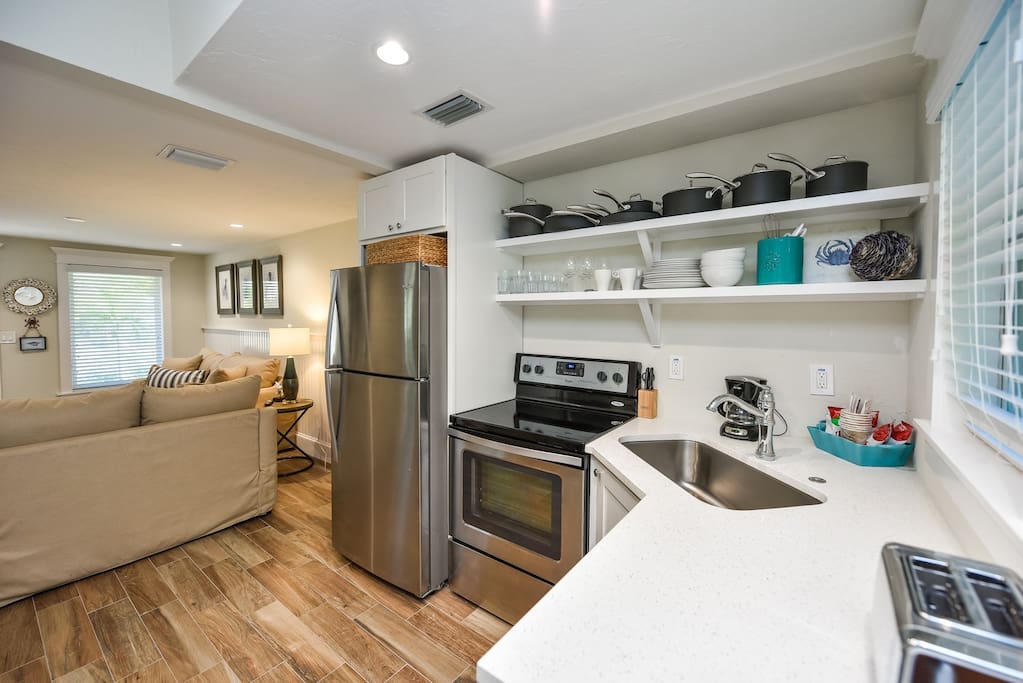 Full Kitchen with Plenty of Supplies for Cooking