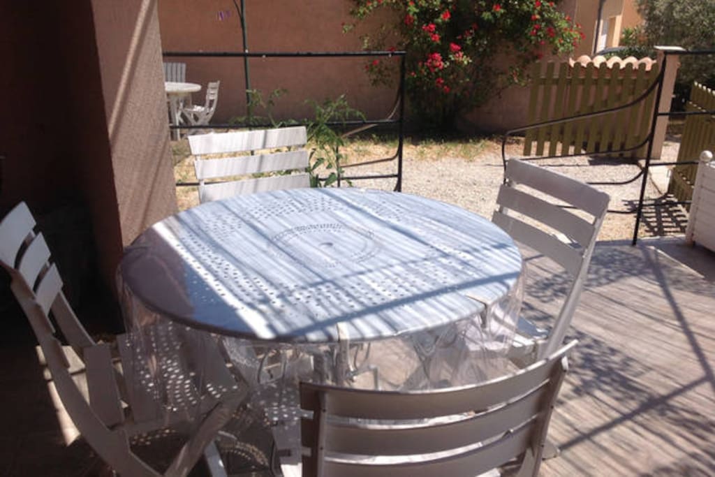 Terrasse ombragée