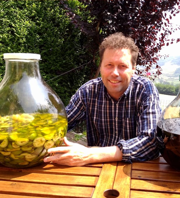 The host and his nocino