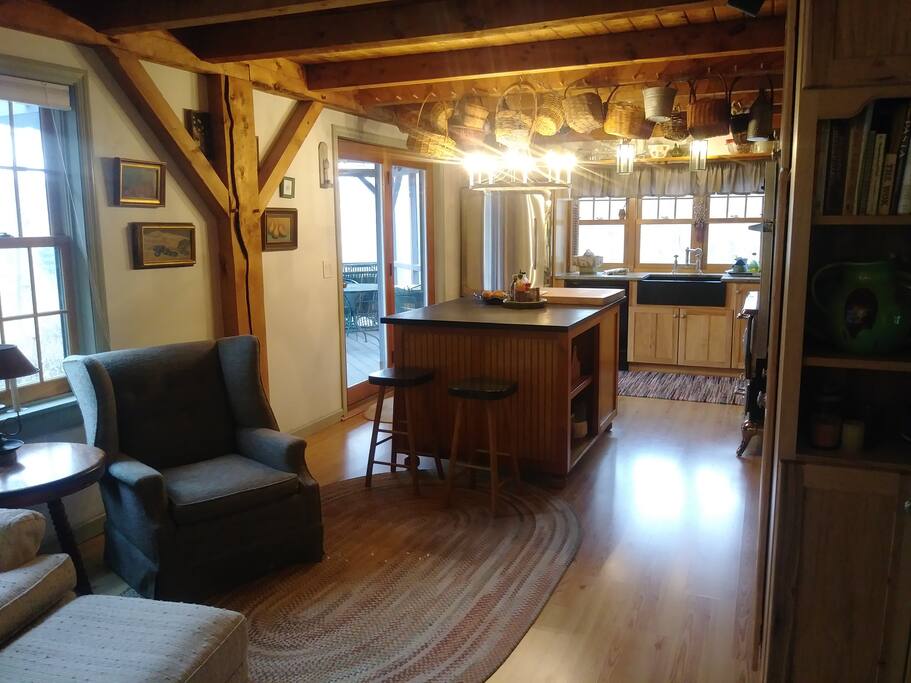 Full dining room table with 10 place setting to the left of this pictured sitting area. Will be pictured soon.