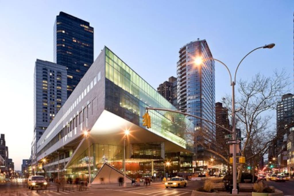 We are located right behind of this beautiful Juilliard School :)