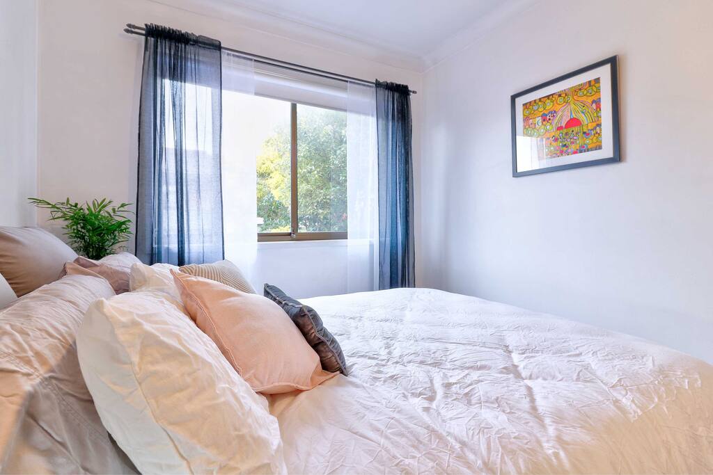 Wake up looking at the trees, or pull down the blackout blind for a sleep in