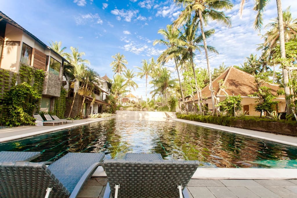 giant 50 m long swimming pool