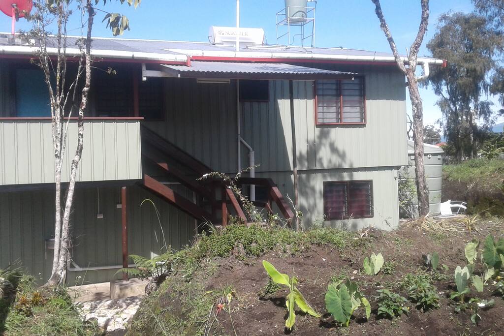 Back view of house