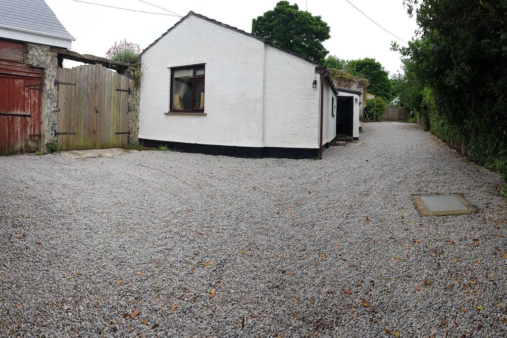 Plenty of parking available to the front of the farmhouse.