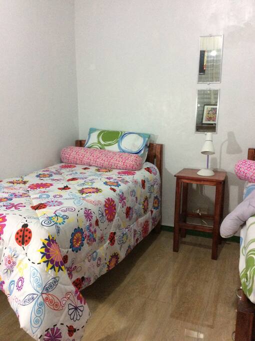 Plenty of storage under bed and drawers for clothing storage.