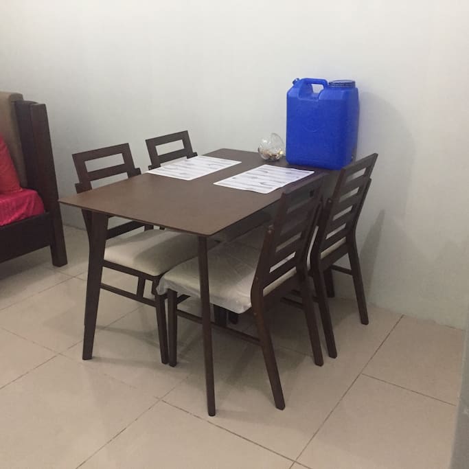 Dining table and workspace