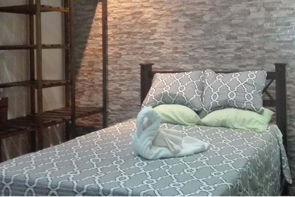 Your room comes with A/C, WIFI and Flat screen TV.