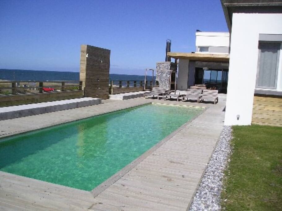 The pool, almost at the beach