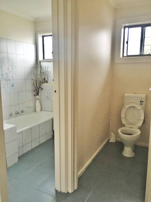 routinely cleaned bathroom and toilet