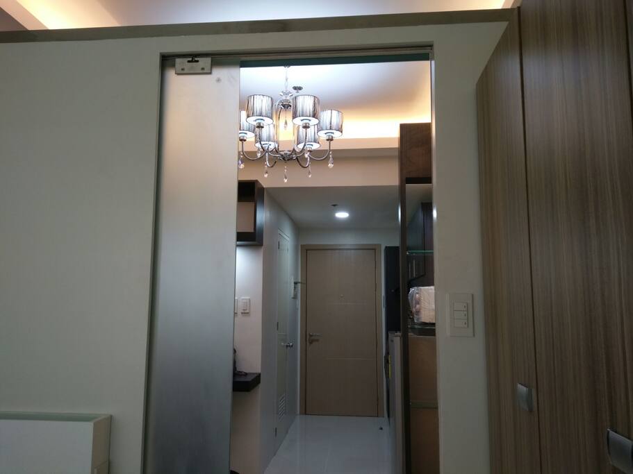 The beautiful chandalier will allow you to enjoy staying like in hotels.