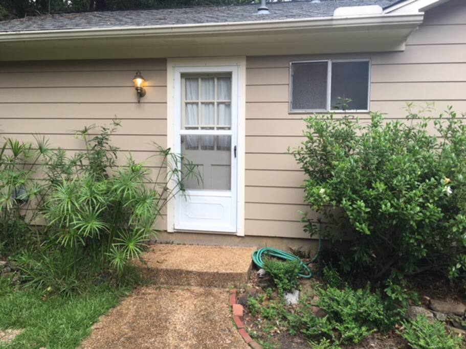 Private Entrance off the Driveway