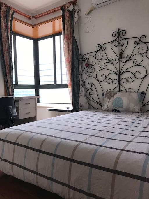 Your very own room with queen size bed and desk for your laptop