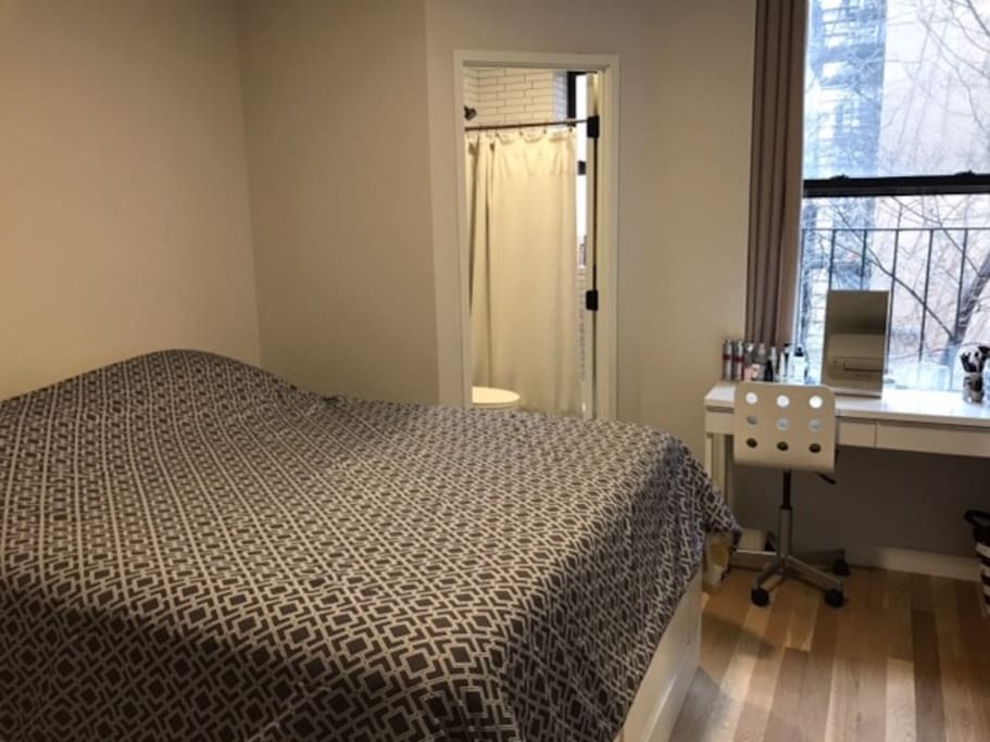 Bedroom with desk
