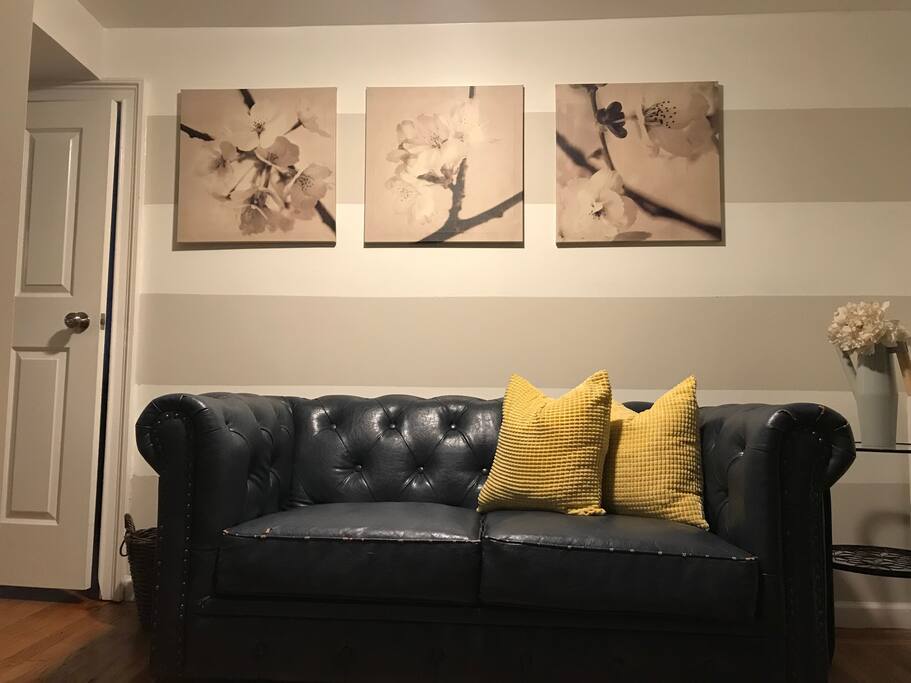 Small 2 seat couch in common area (not a sleeper sofa)