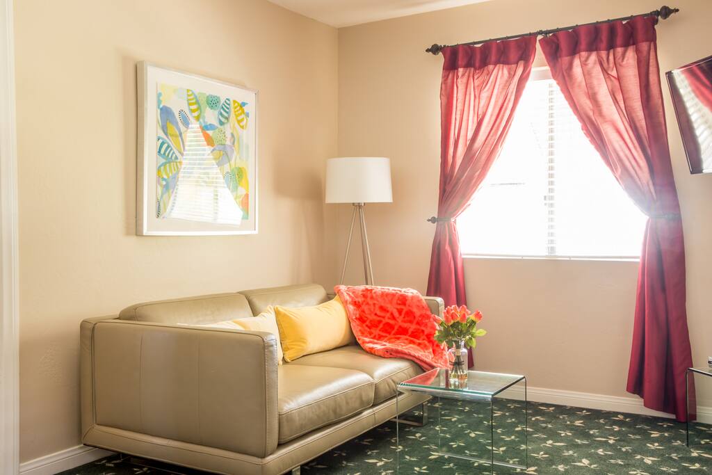Lots of Natural Light. Suite has a Private Balcony!