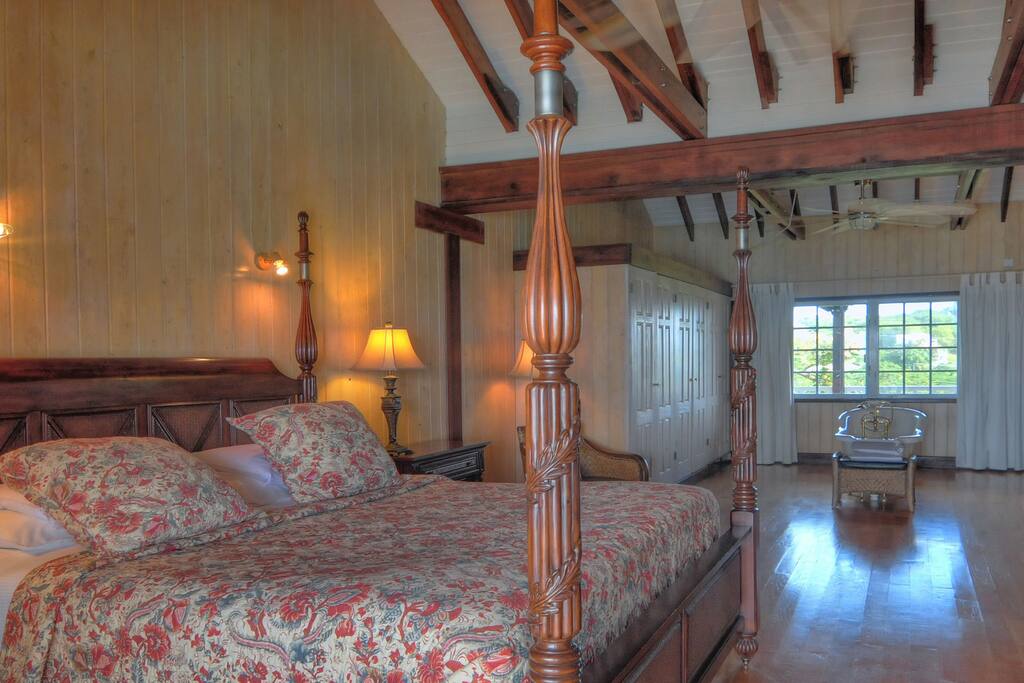King-size bed.