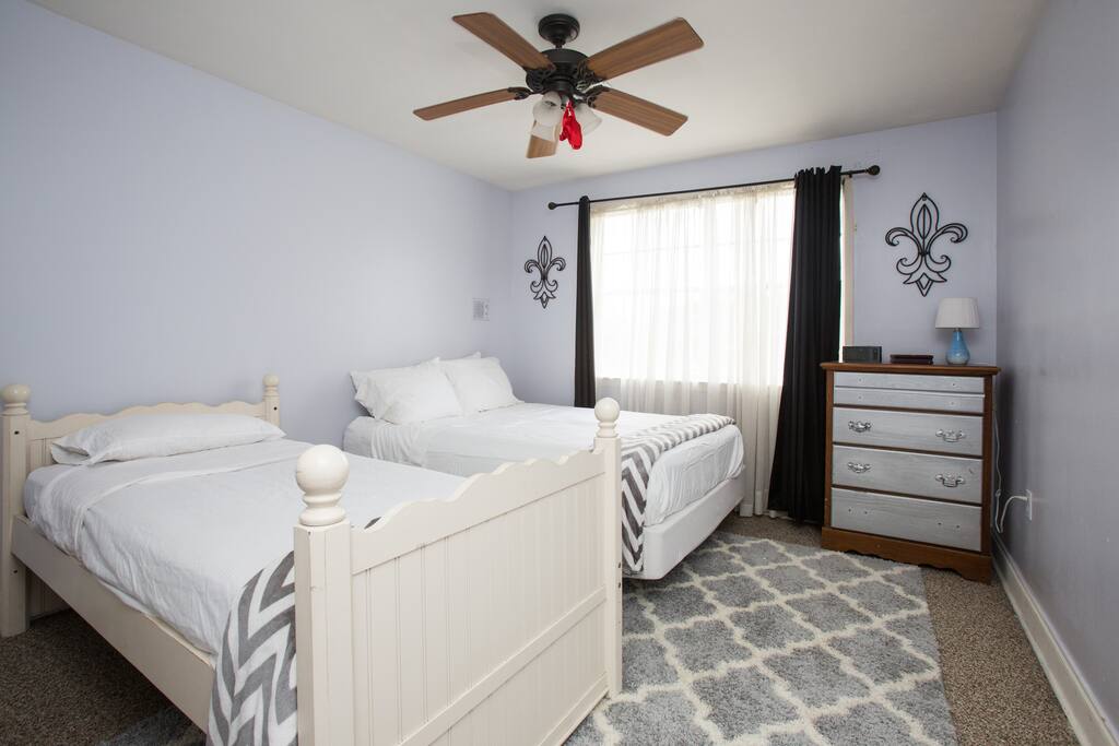 This room sleeps three.