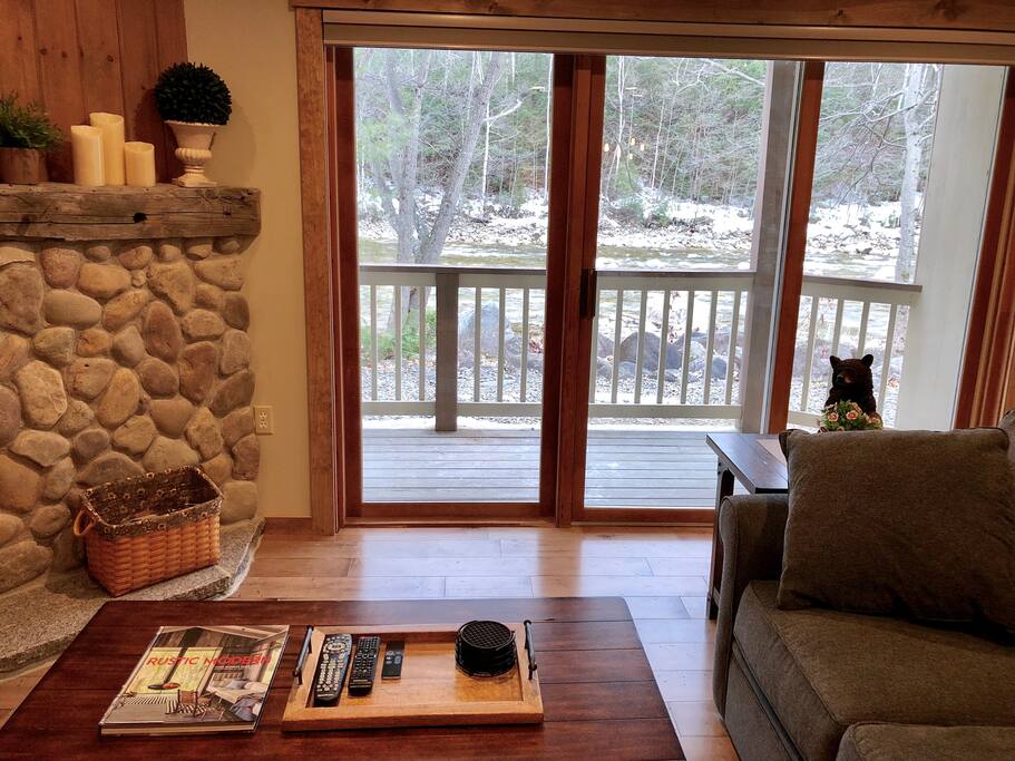View of river from living room