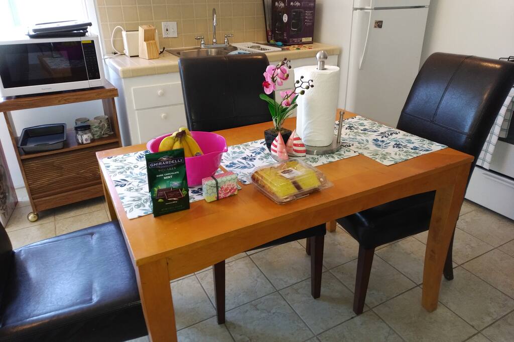 Getting ready for our first AIrBNB Guest