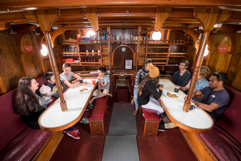 Breakfast is available in the saloon each morning