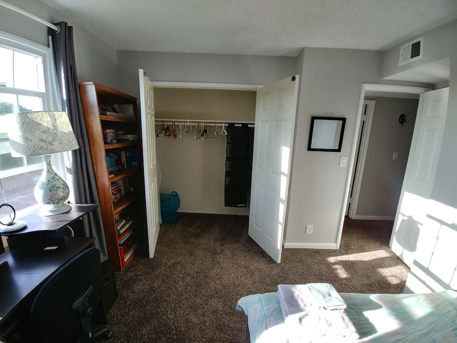 Closet space +natural light