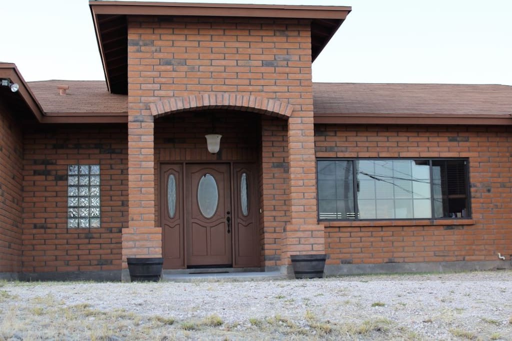 Front entrance of the house