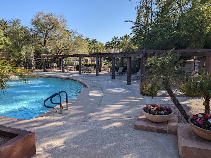 Gated corner condo across from Papago Park Zoo ASU Condominiums for