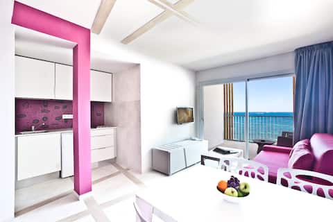 Popular Airbnb listing: Sea View Apartment 1 bedroom Playa den Bossa in Ibiza
