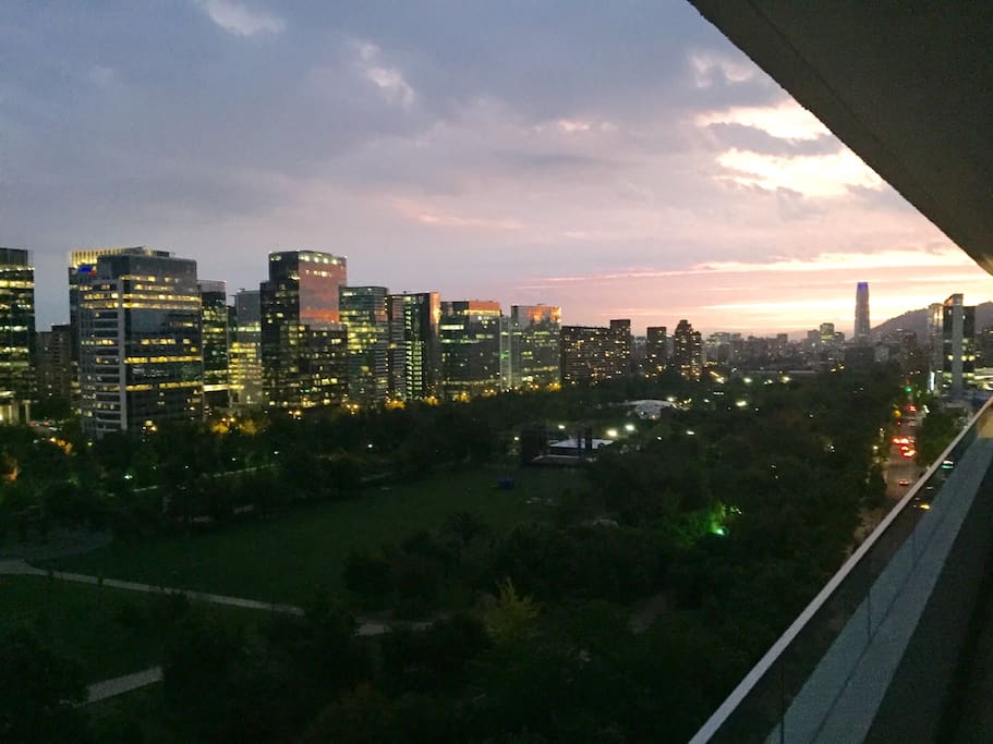Nigth Santiago Sky line