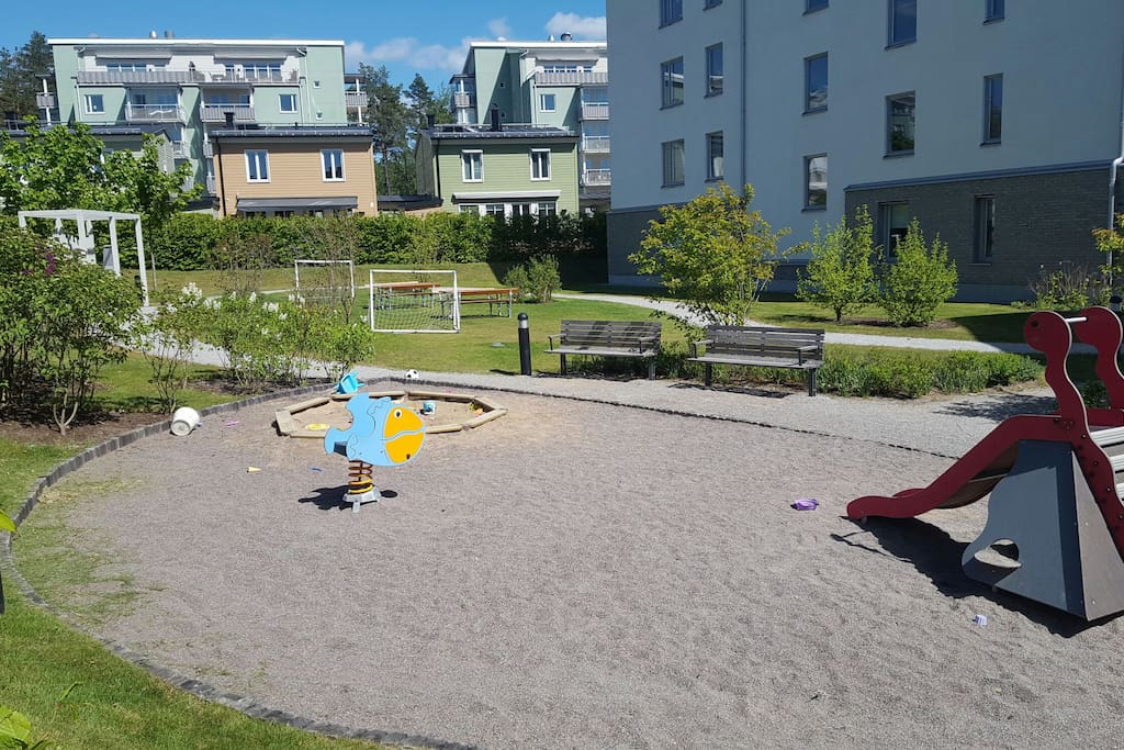 Little playground just next to house