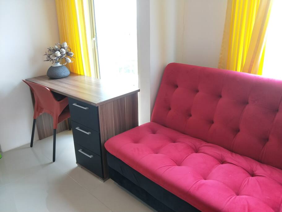 Desk and sofa bed