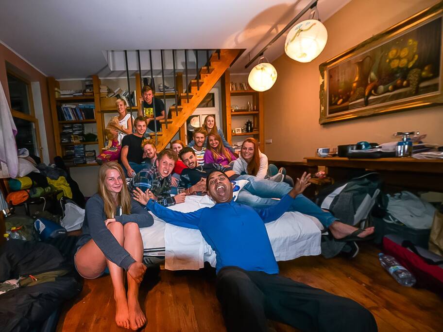 My first guests from couchsurfing:)