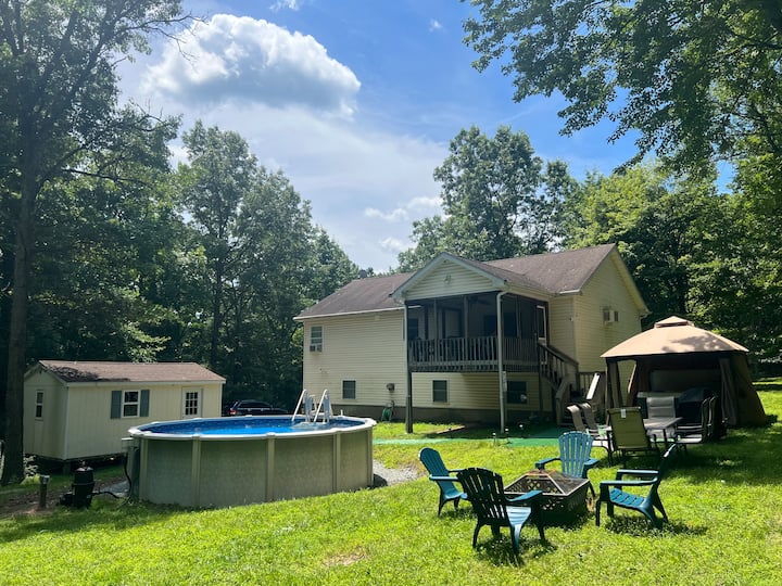 POOL&HOT TUB-Open Concpt 4bd/2b-Game Rm &2Firepits