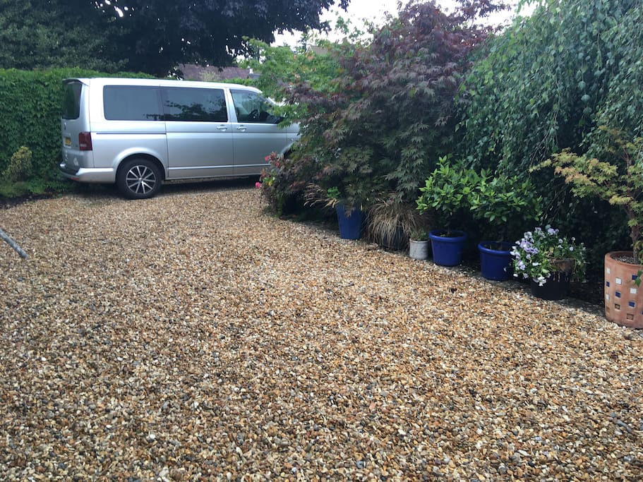Area of driveway suitable for a self contained camper van