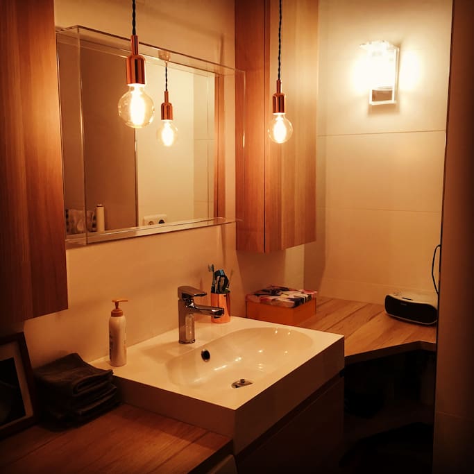Salle de bain toute neuve avec douche à l'italienne