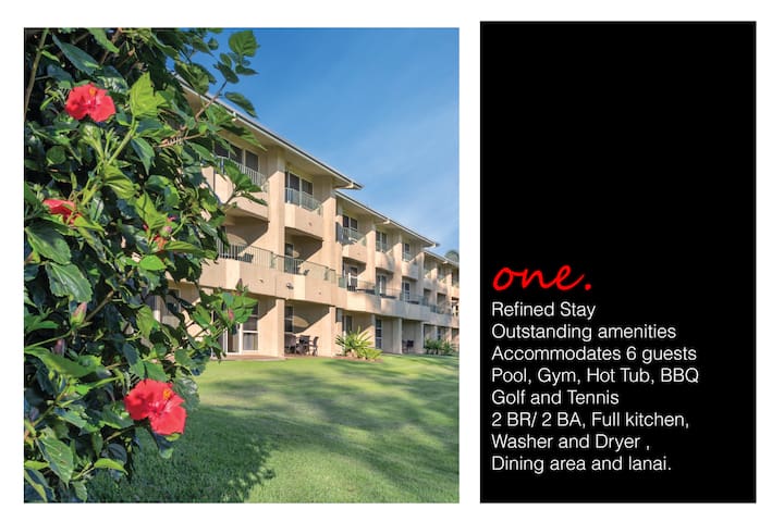 HAPAN01 – GOLF+TENNIS , 2bd/ba with Kitchen