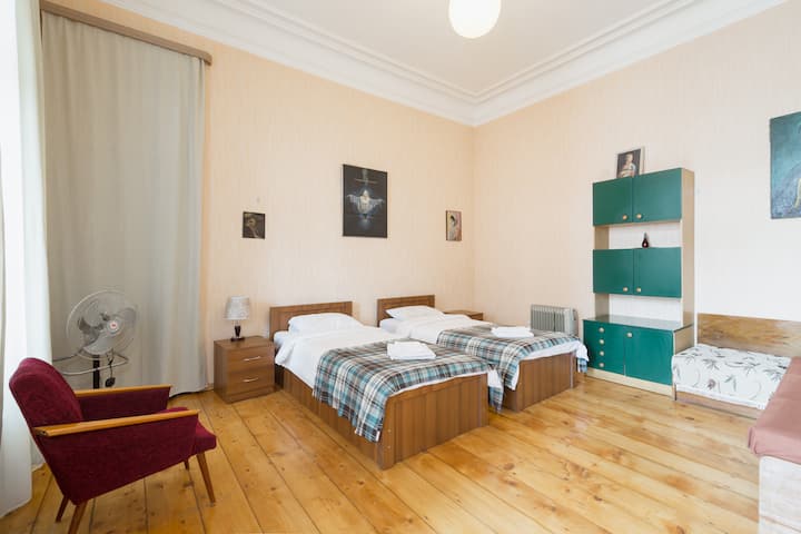 Twin bedroom with sofa-bed (двухспаль комната с диван-кроватю) (~23 sq.m/248 aq.ft)