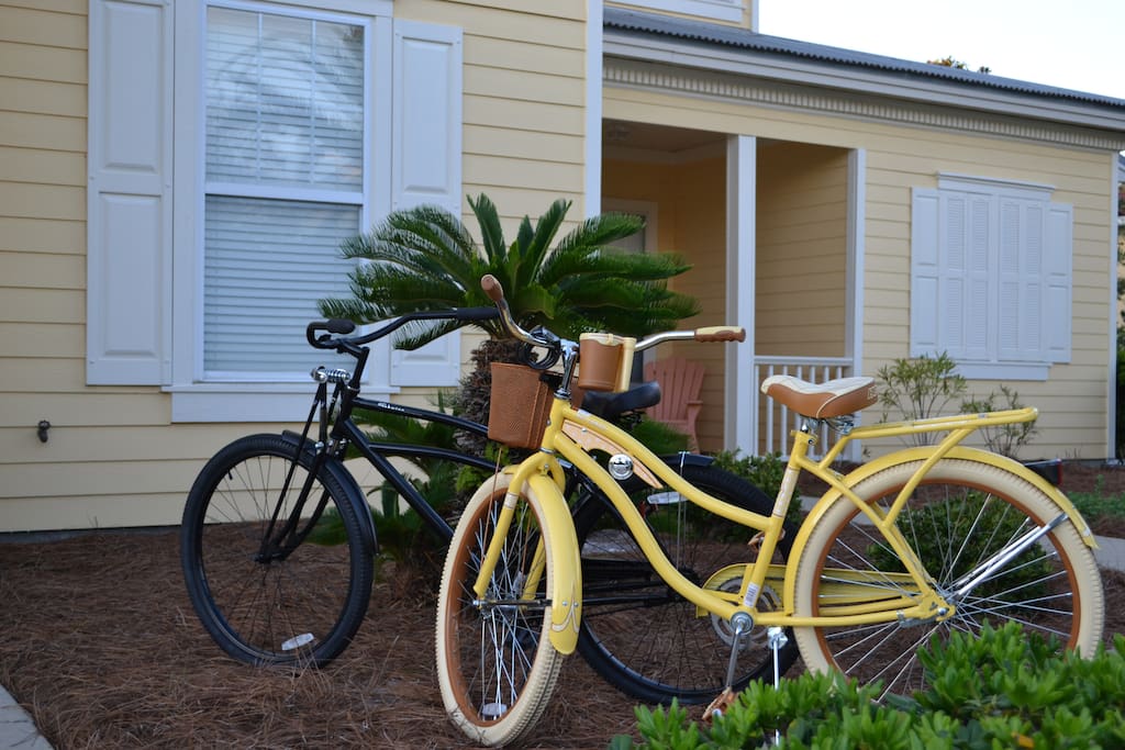 2 beach bikes