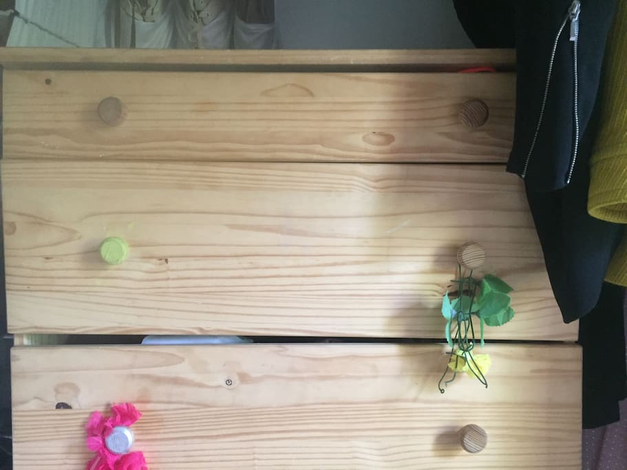 Dresser drawers and closet space available