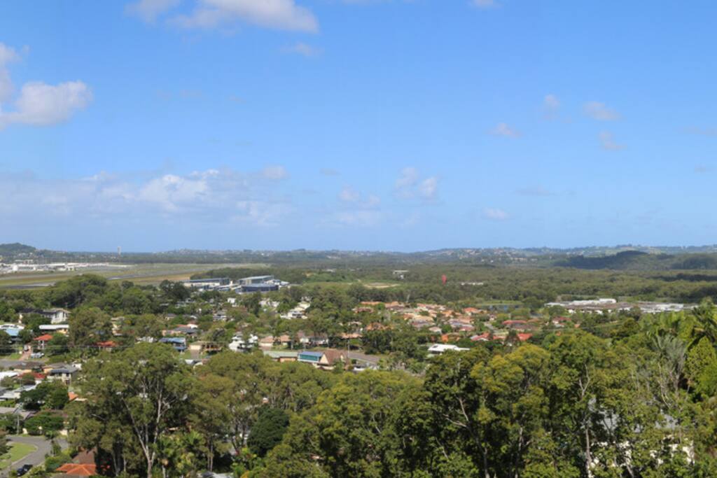 Panoramic view
looking south