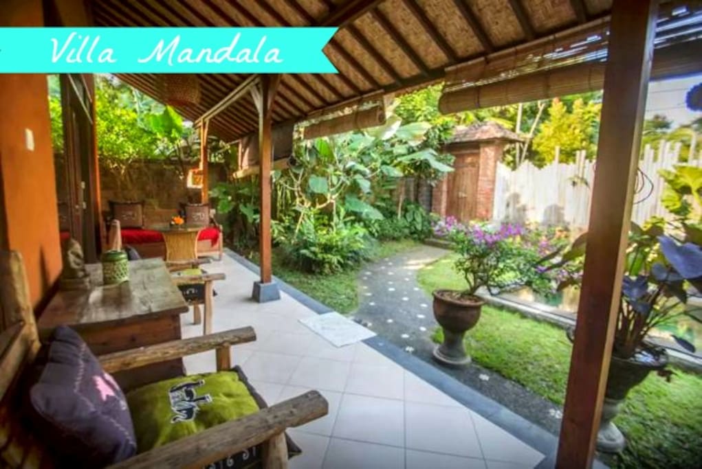 Villa Mandala, Penestanan, Ubud. The terrace.