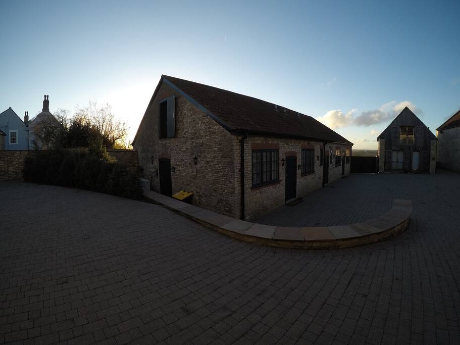 Ample private parking in the courtyard