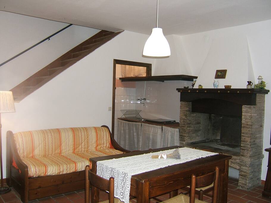 Salone con cucinino