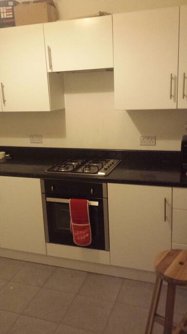 Recently renovated kitchen and washing machine