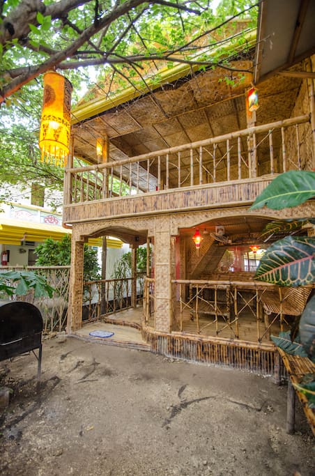 BBQ area and Bamboo lounge